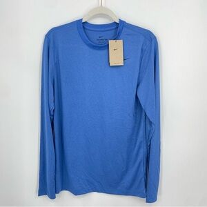 Nike Dri-FIT Legend Men's Long-Sleeve Fitness Top DX0993-456 blue Sz S